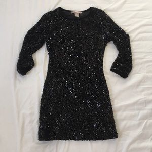 Black sequin dress